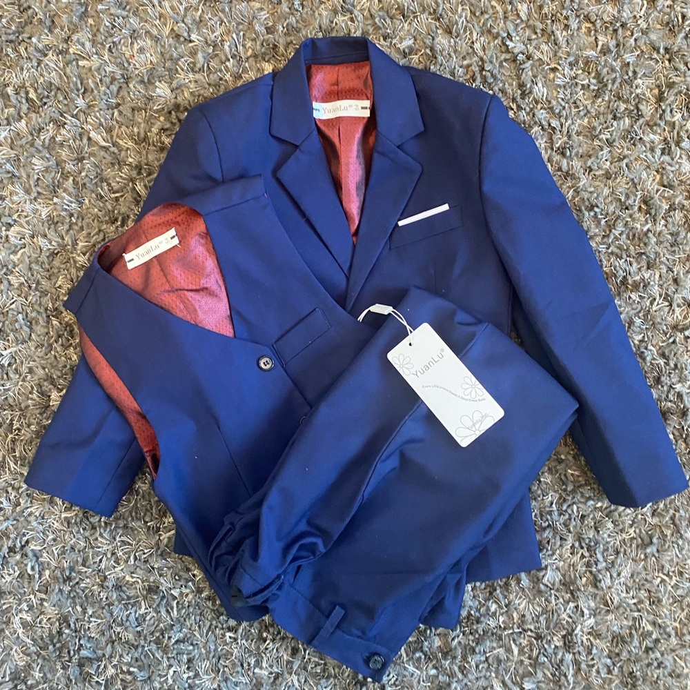 3 piece boy suit